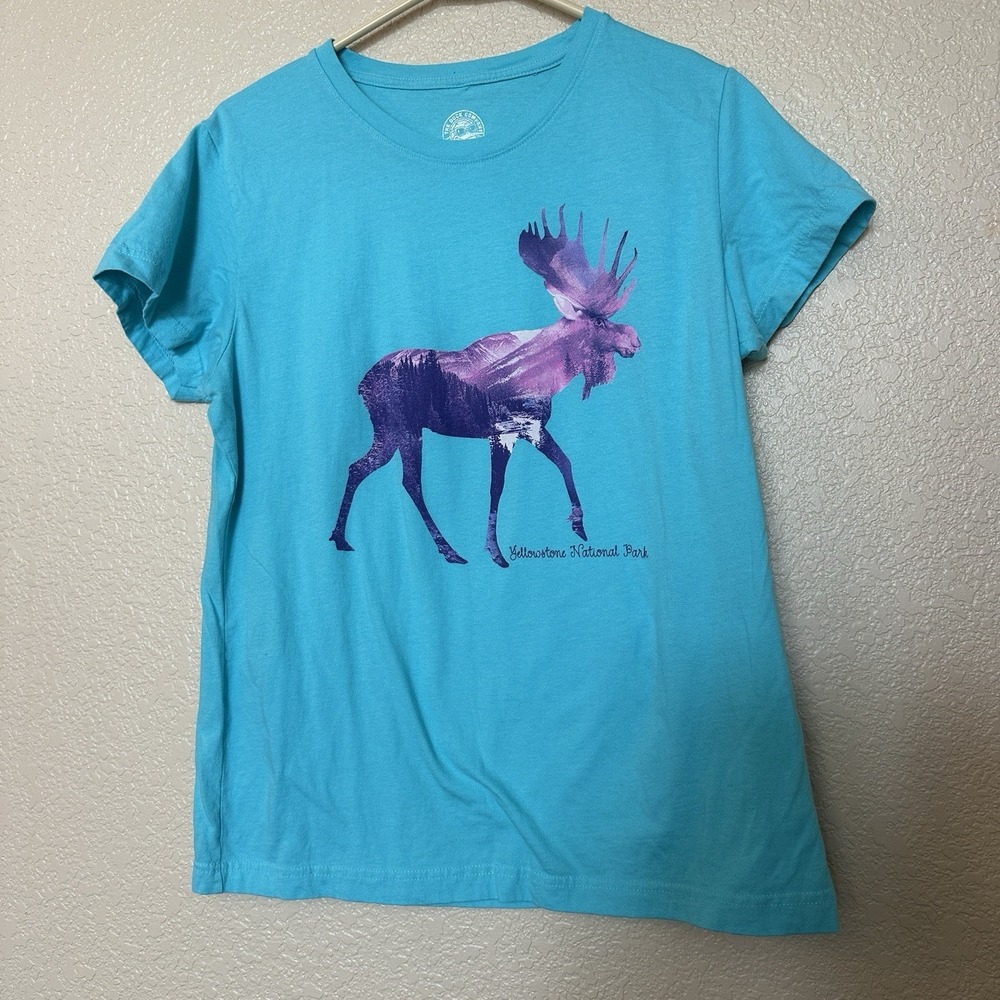 the duck company t-shirt Moose Yellowstone National Park Large Men's Women's
